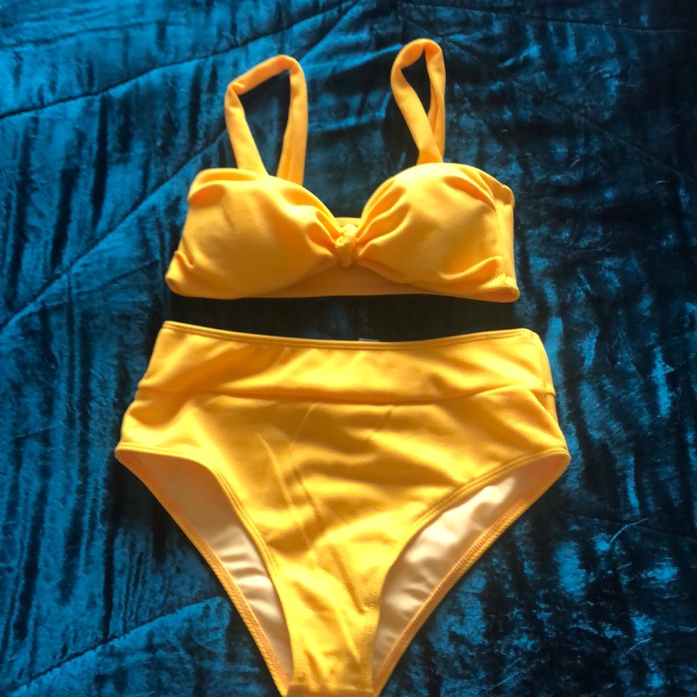 Retro High Waisted Swimsuit